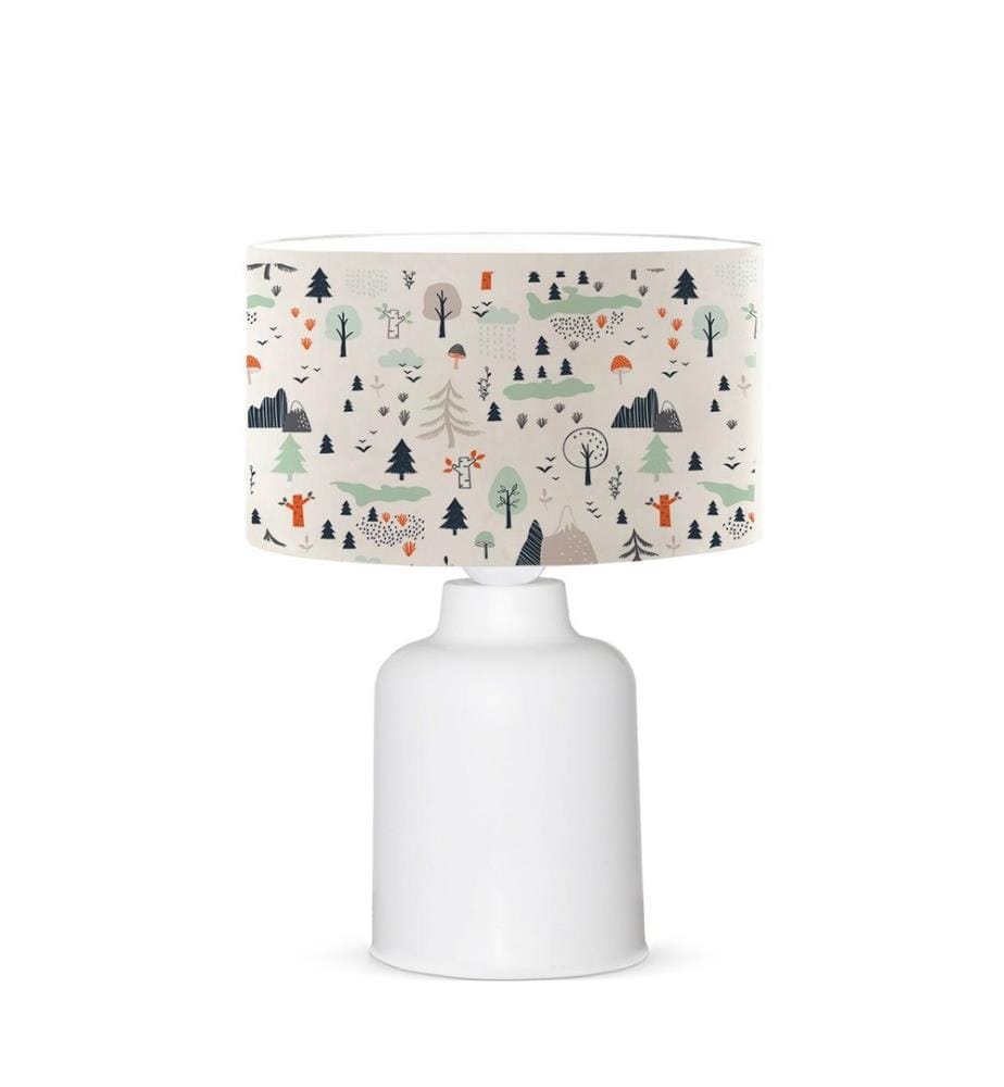 Tischlampe, mehrfarbig, 50 % KUNSTSTOFF / 50 % STOFF