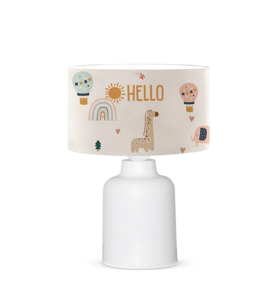Tischlampe, mehrfarbig, 50 % KUNSTSTOFF / 50 % STOFF