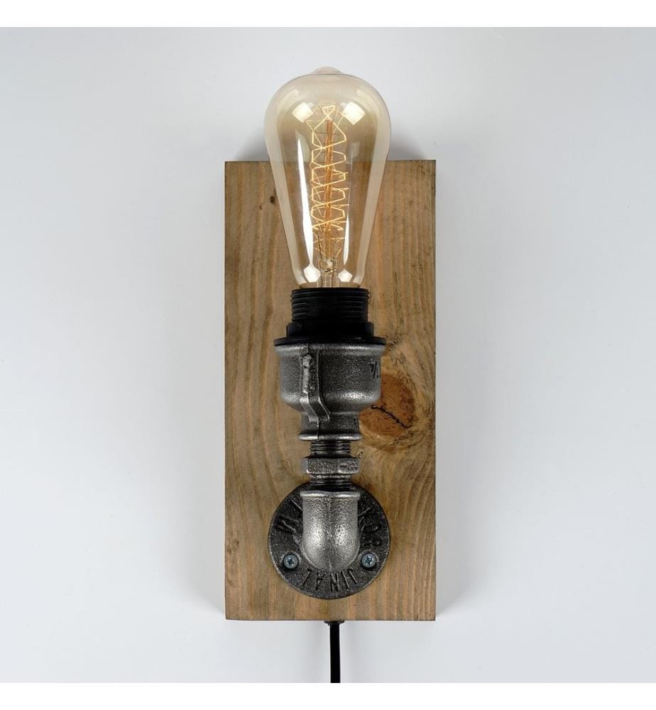 Noir, Lampes De Bureau, 30 X 15 X 10 cm, Fichtholz