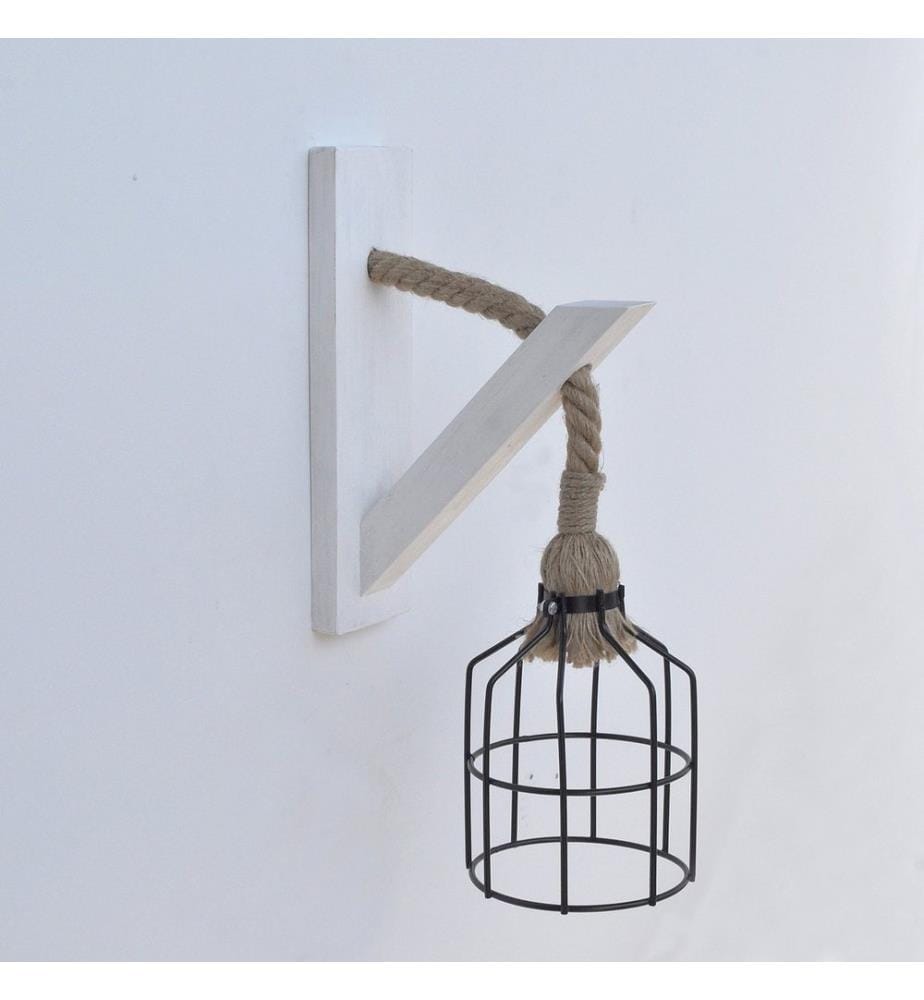 Noir, Blanc, Lampes De Bureau, 45 X 20 X 15 cm, De Tube En Fer