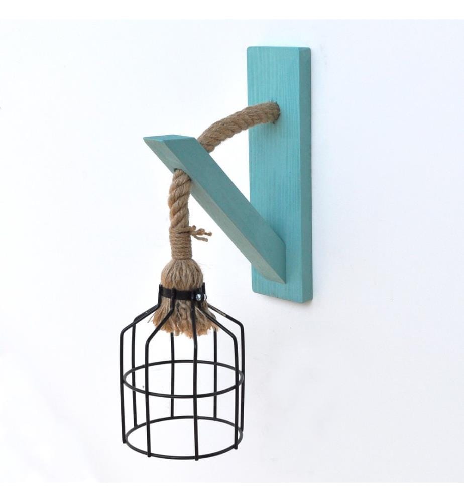 Noir, Bleu, Lampes De Bureau, 45 X 20 X 15 cm, De Tube En Fer