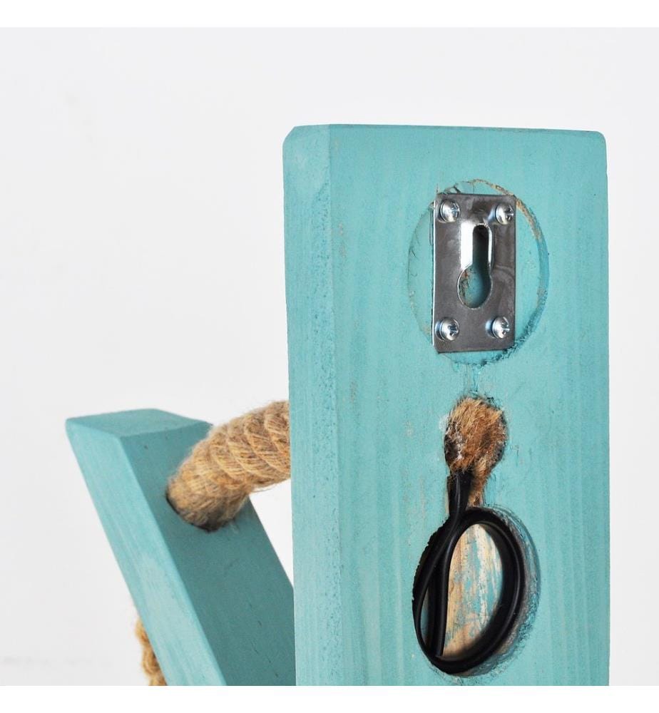 Noir, Bleu, Lampes De Bureau, 45 X 20 X 15 cm, De Tube En Fer