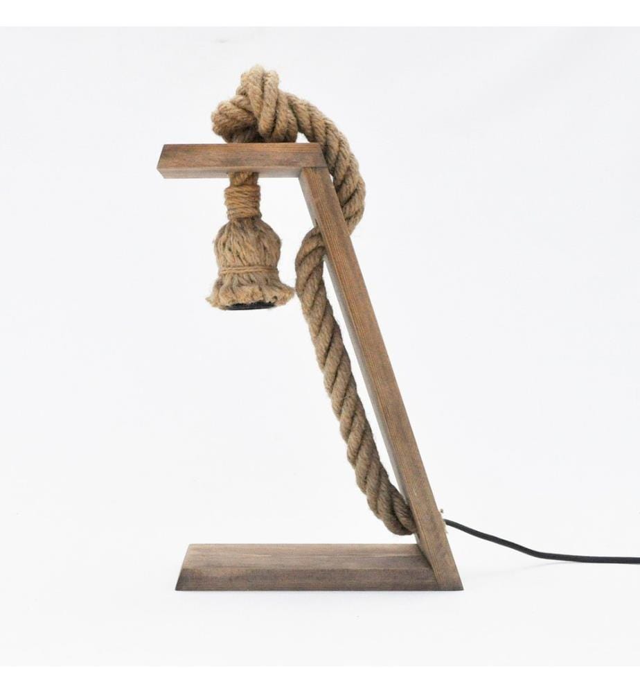 Couleur Noix, Lampes De Bureau, 10 X 20 X 35 cm, De Bois De Pin