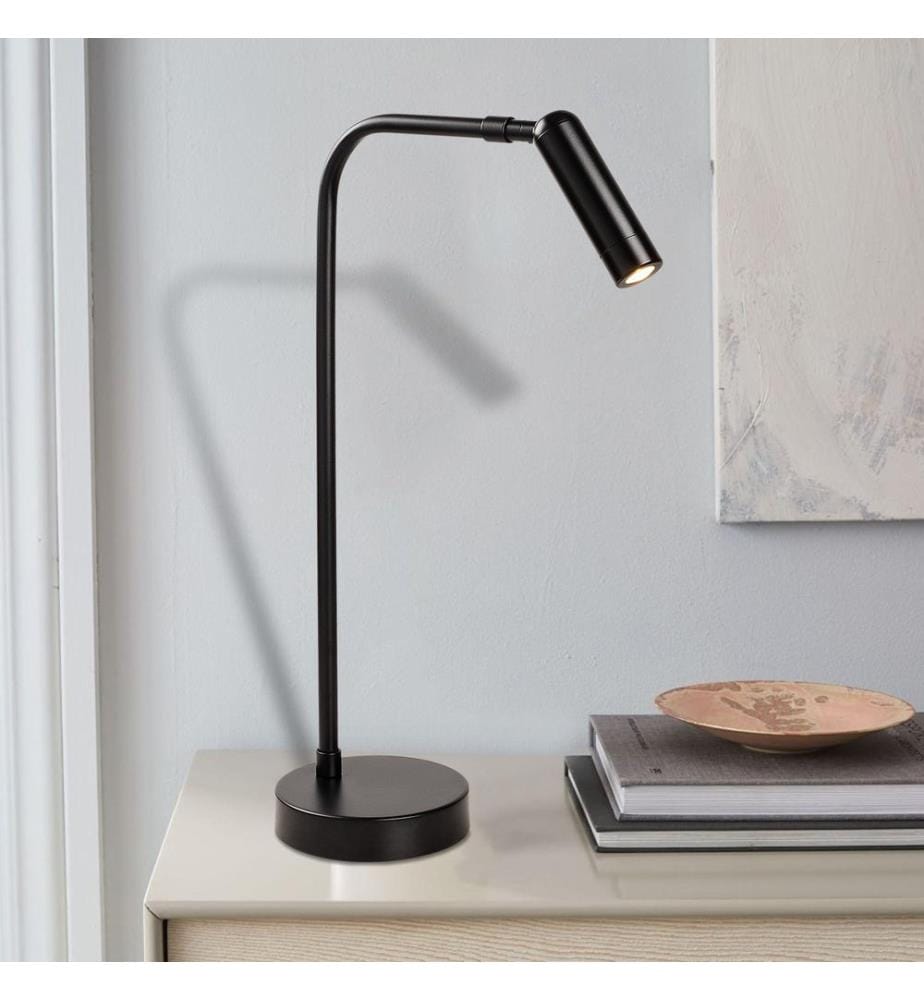 Noir, Lampes De Bureau, 12 X 22 cm, Corps Métallique