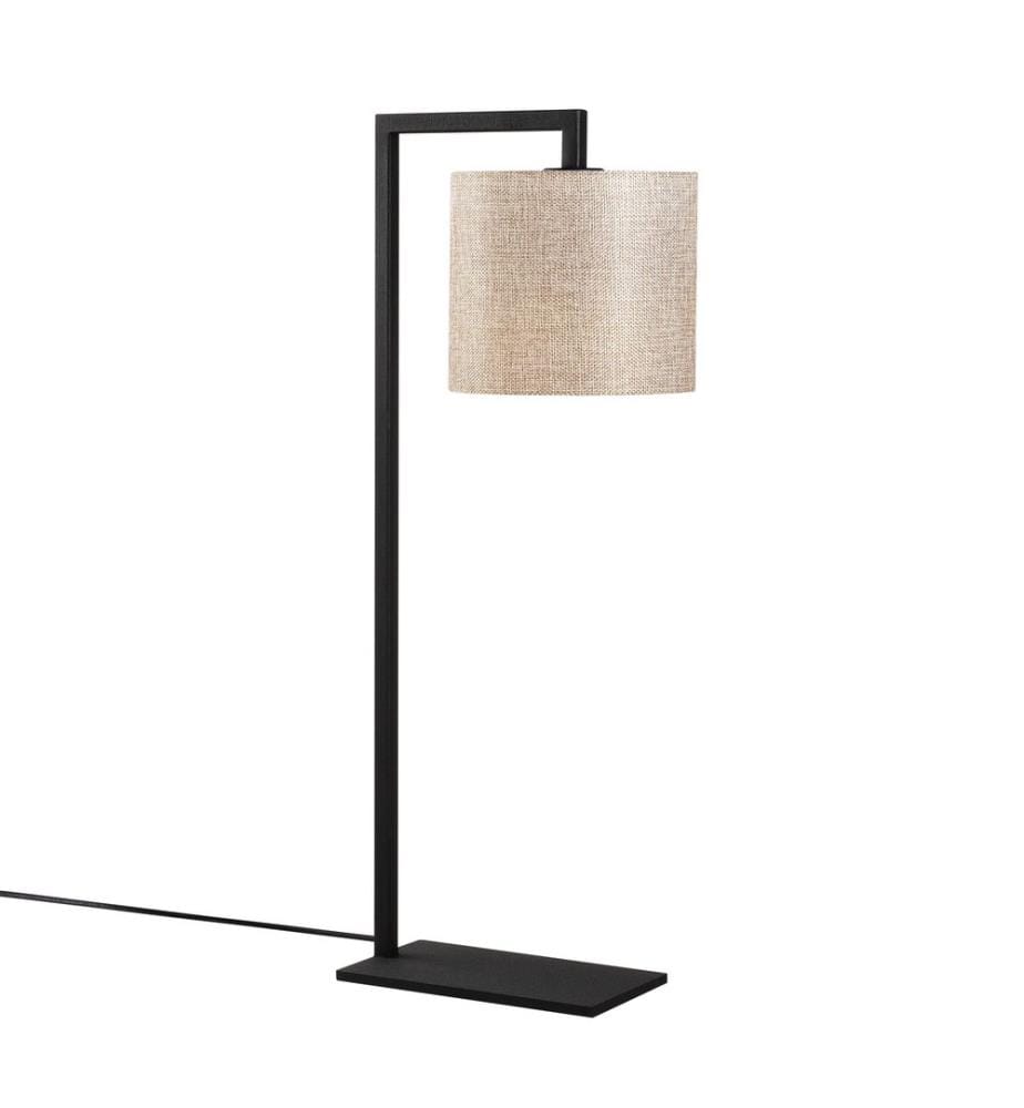 Crème, Noir, Lampes De Bureau, 27 X 20 cm, Corps Métallique