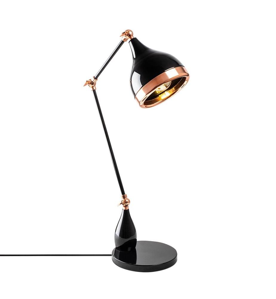 Noir, Cuivre, Lampes De Bureau, 15 X 30 cm, Corps Métallique