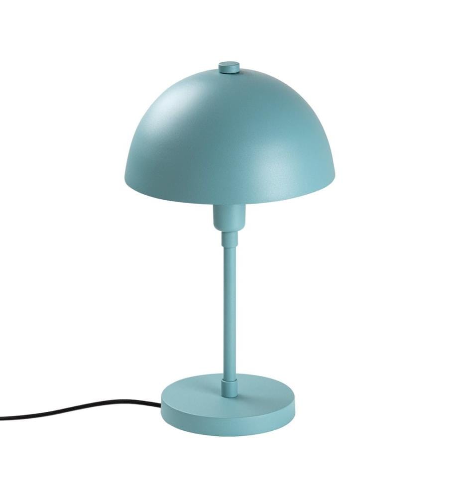 Lampe de table, turquoise, CORPS EN MÉTAL