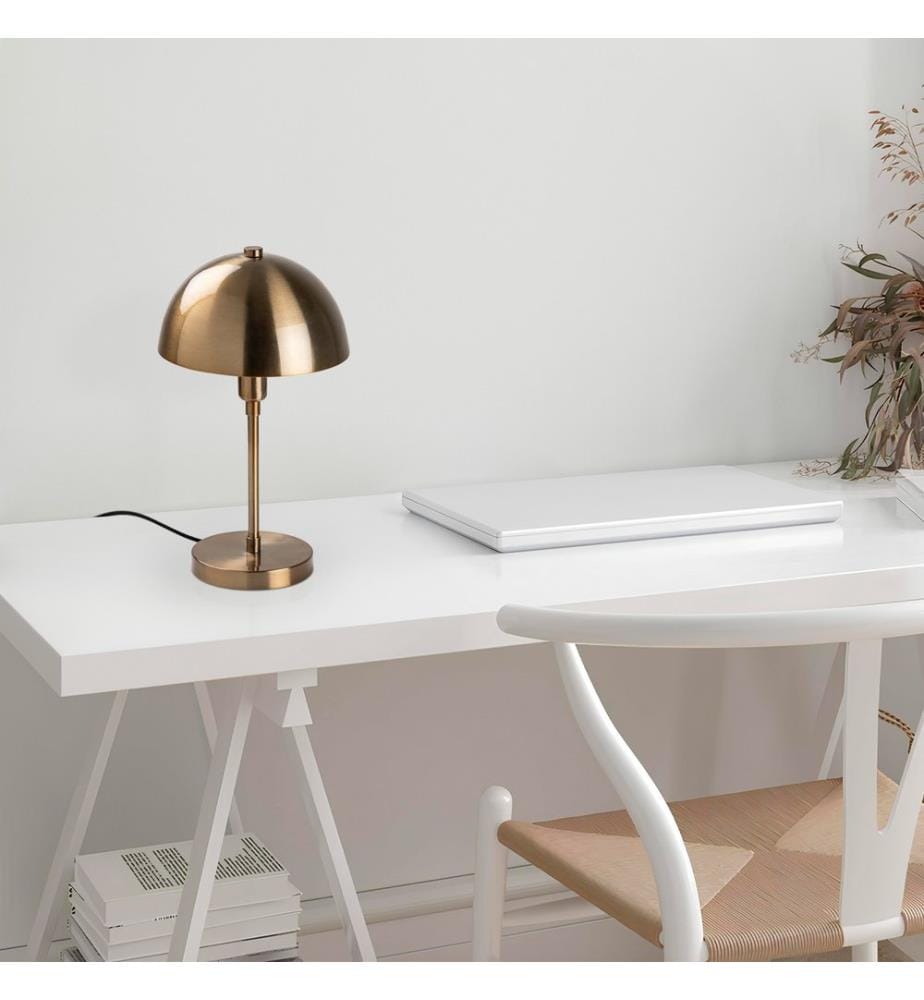 Lampe de table, antique, CORPS EN MÉTAL