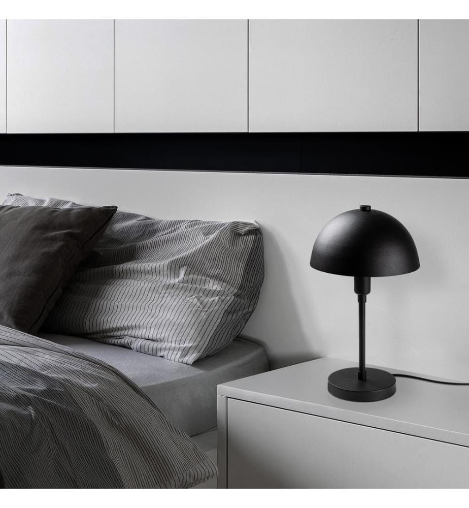 Lampe de table, noire, CORPS EN MÉTAL