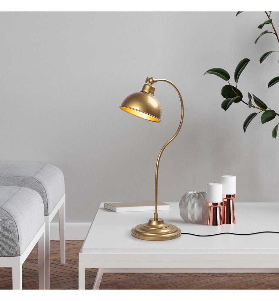 Or, Lampes De Bureau, 19 X 29 X 58 cm, Corps En Métal