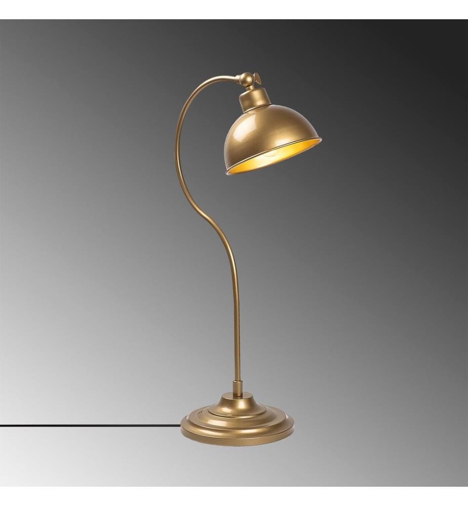 Or, Lampes De Bureau, 19 X 29 X 58 cm, Corps En Métal