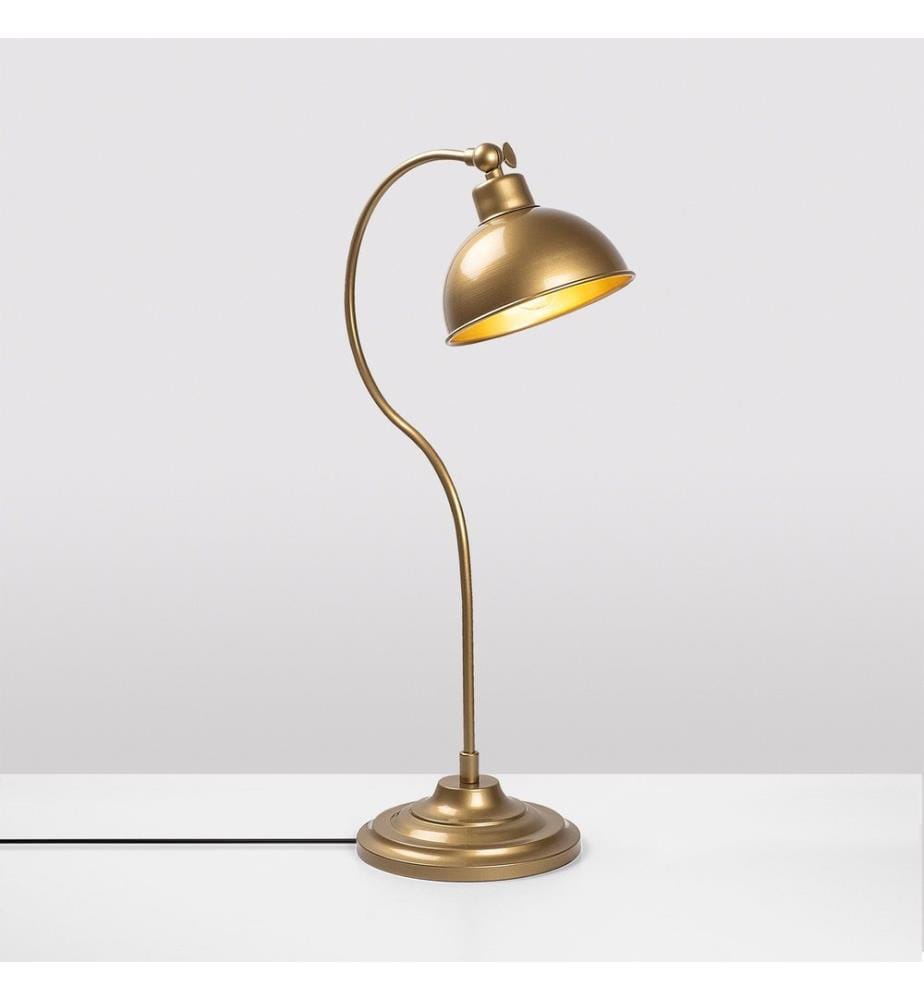 Or, Lampes De Bureau, 19 X 29 X 58 cm, Corps En Métal