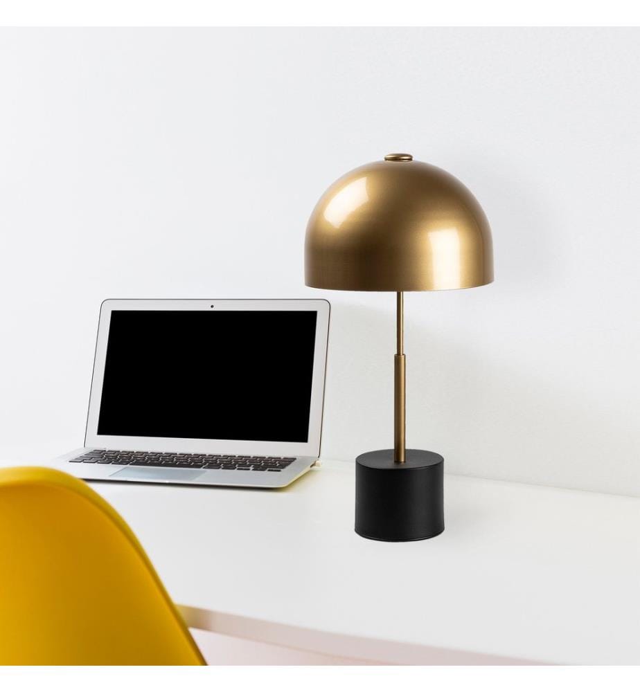 Noir, Lampes De Bureau, 26 X 26 X 53 cm, Corps En Métal