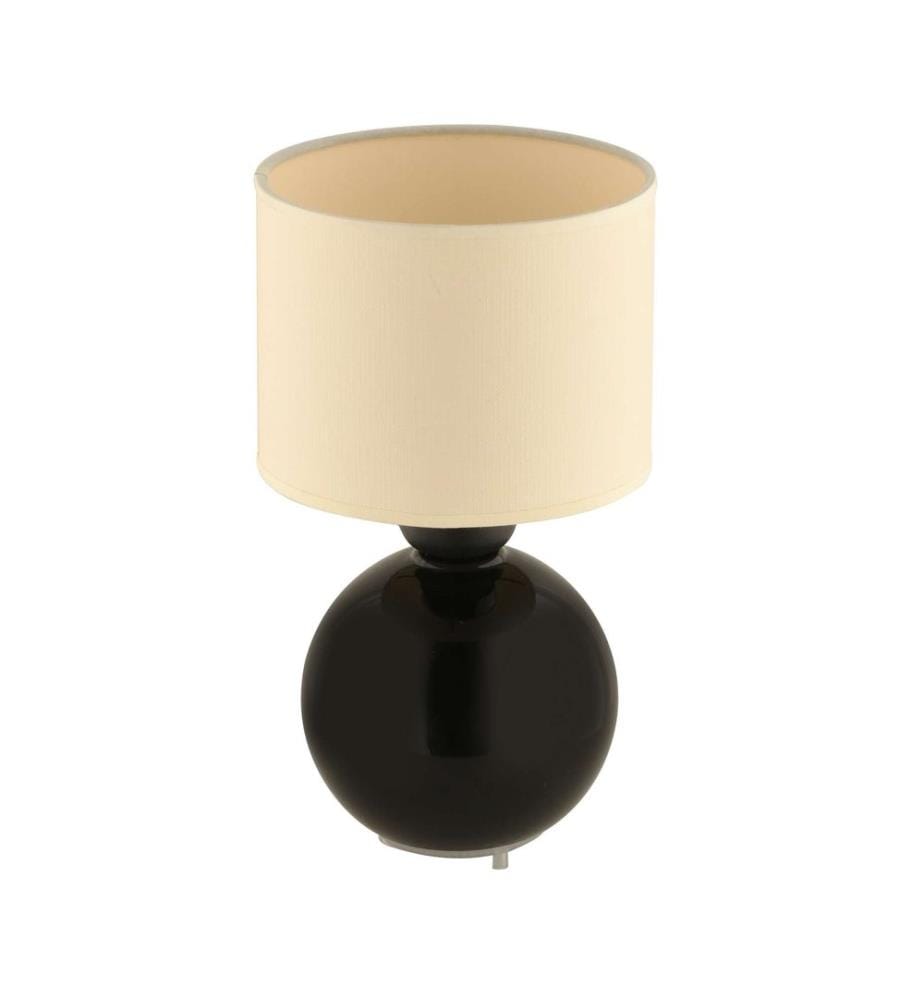 Tischleuchte, Creme, Schwarz, GLASKÖRPER