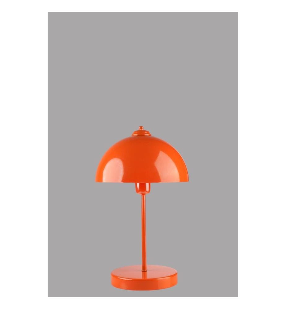 Lampe de table, orange, CORPS MÉTALLIQUE