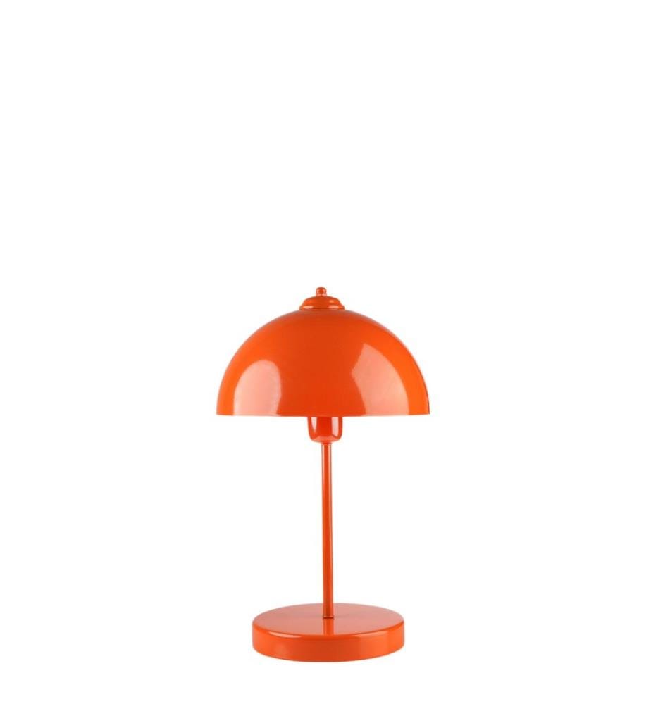 Lampe de table, orange, CORPS MÉTALLIQUE