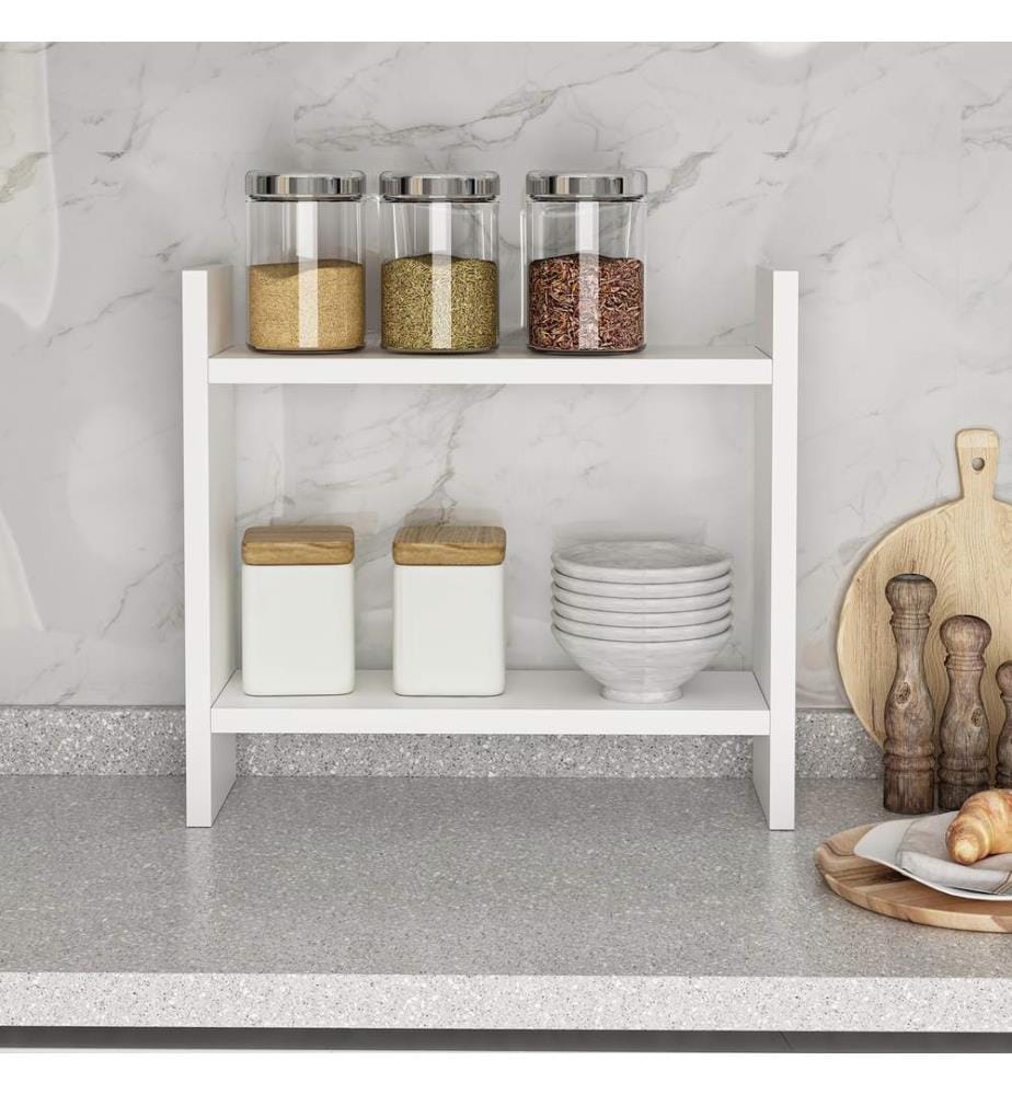Scaffale da cucina, Bianco, 100% Melamine rivestito Particle Board