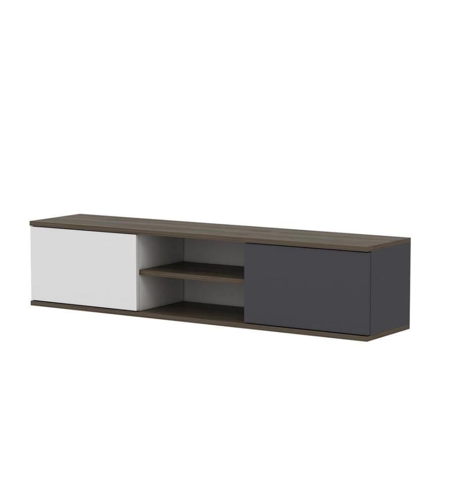 Anthrazit, Tv Schränke, 33,2X160X32 cm, Melaminbeschichtete Partikelplatte