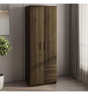 Kleiderschrank, Nussbaum, 100 % MELAMINBESCHICHTETE SPANPLATTE
