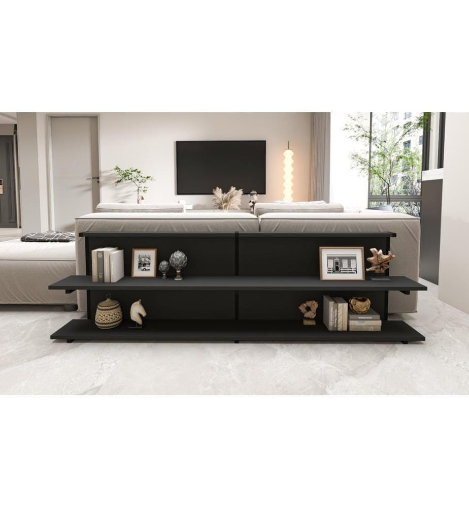 Table d'appoint, Anthracite, 100% Melamine Particle Board & Metal