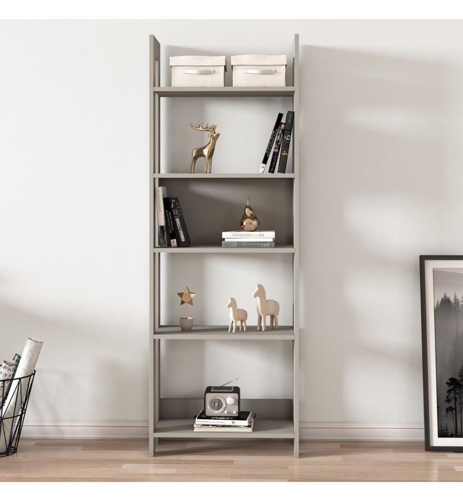 Bücherregal, grau, 100 % MELAMINBESCHICHTETE SPANPLATTE