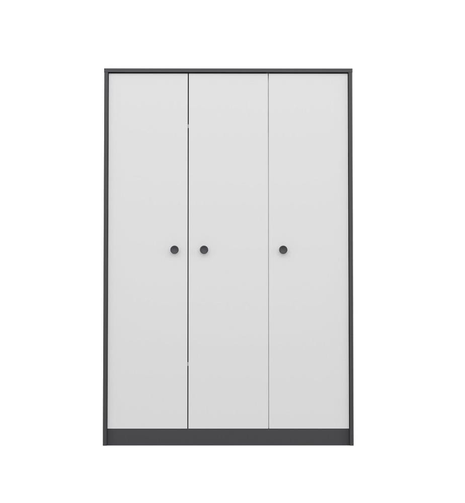 Wardrobe, AnthraciteWhite, Melamine Coated Particle Board