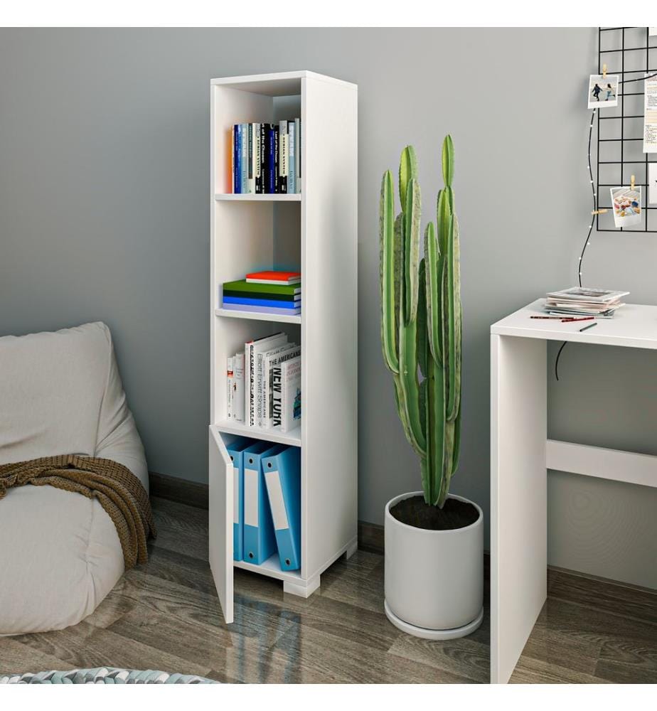 Etagère, blanc, panneau de particules mélaminé
