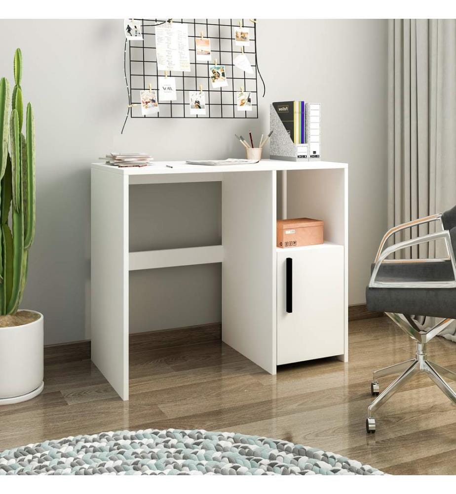 Bureau d'étude, blanc, panneau de particules mélaminé