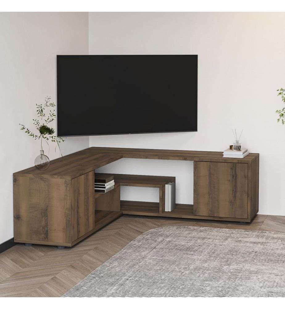 TV-Ständer, Eiche, 100 % MELAMINBESCHICHTETE SPANPLATTE