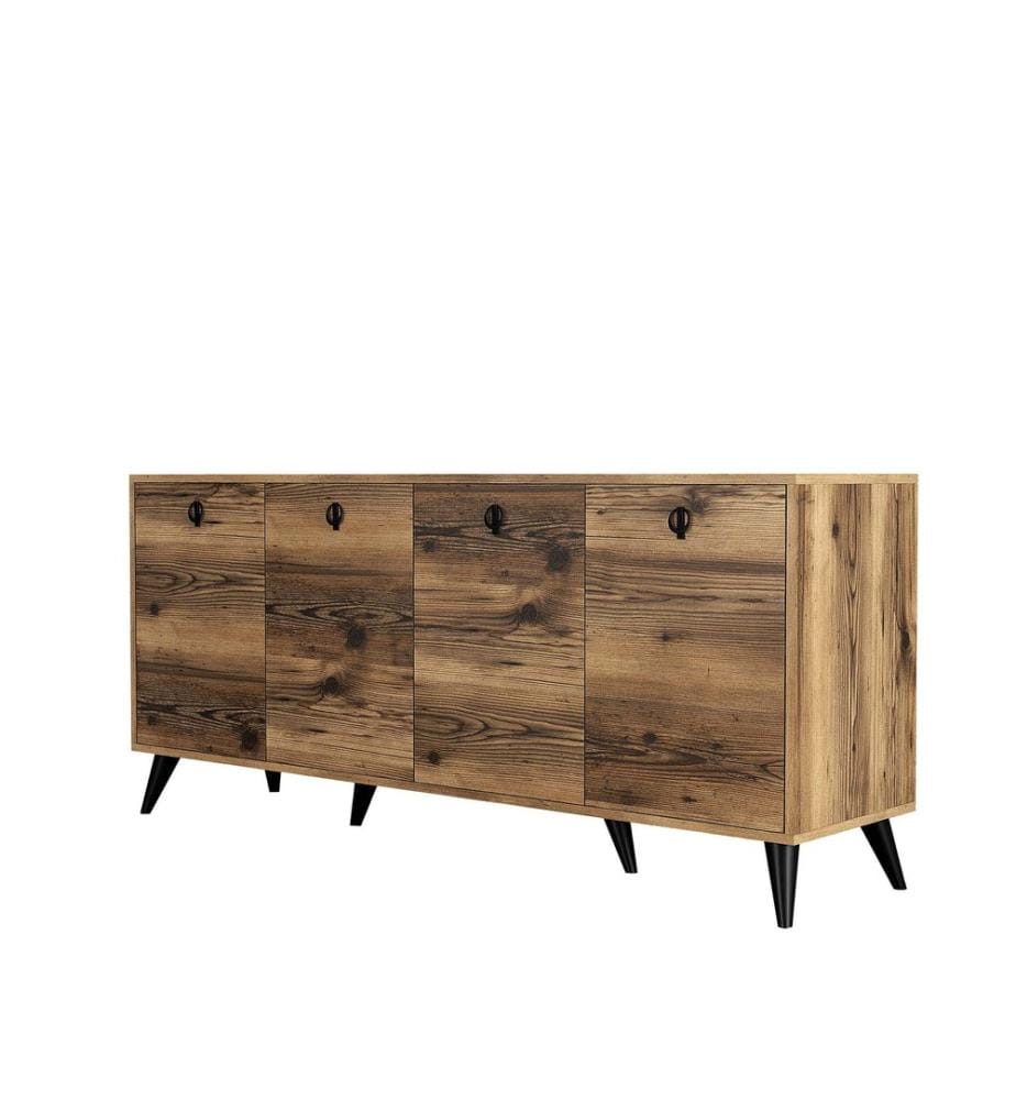 Console, Walnut, Melamine Coated Particle Board