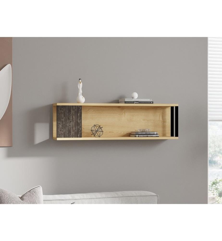Atlantico, Scaffali A Parete, 29X100X20 cm, Piastra Di Particelle Con Rivestimento
