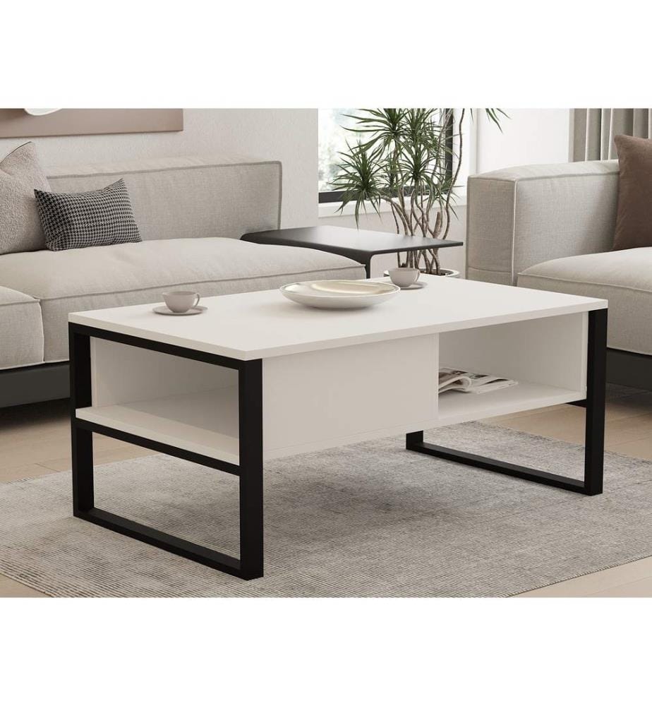 Coffee Table, White, Melamine Coated Particle Board