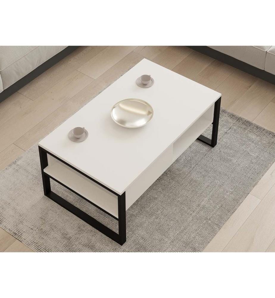 Coffee Table, White, Melamine Coated Particle Board