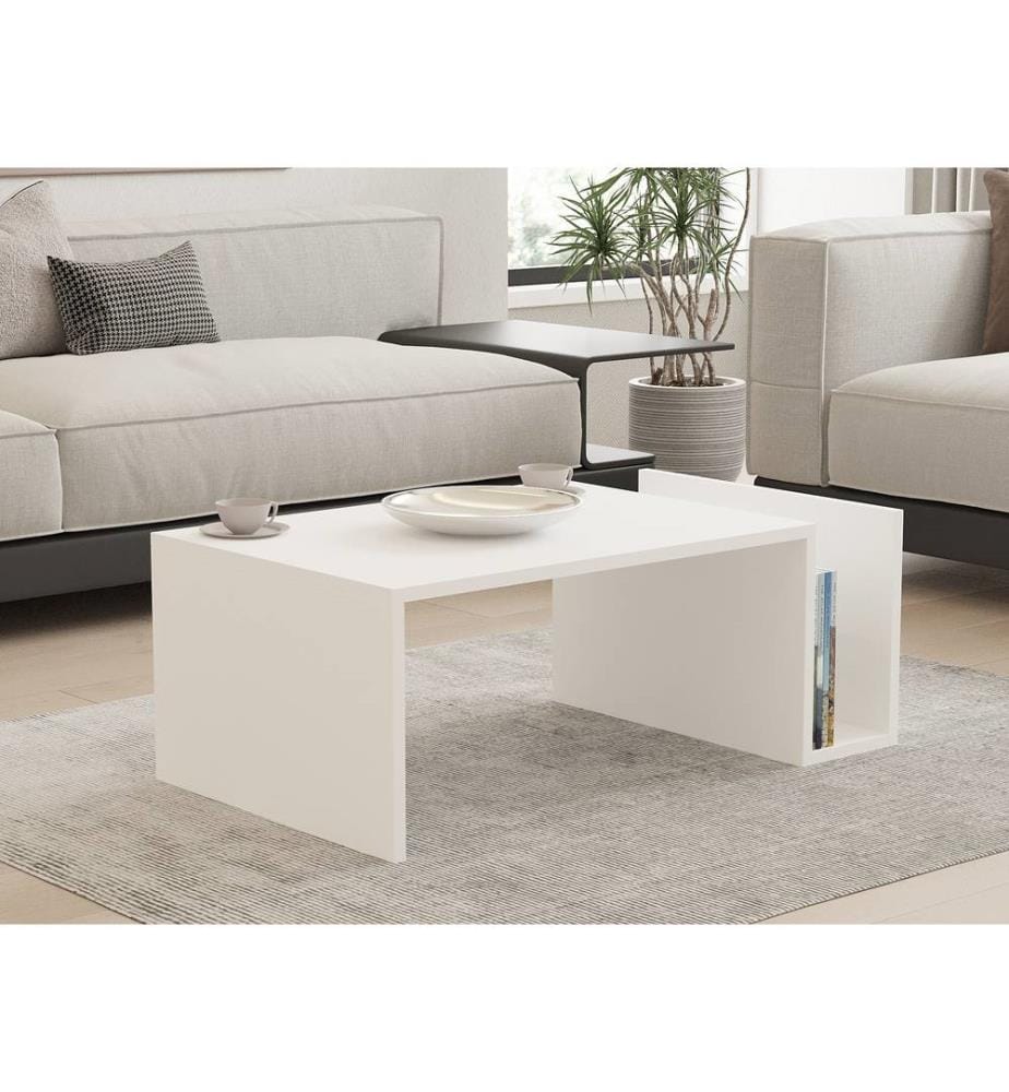 Coffee Table, White, Melamine Coated Particle Board