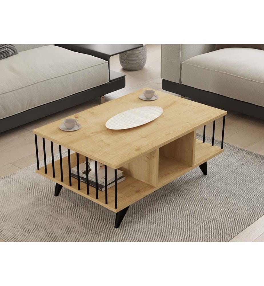 Table Basse, Saphir, Disque De Particules Recroquevillé À De Mélamine