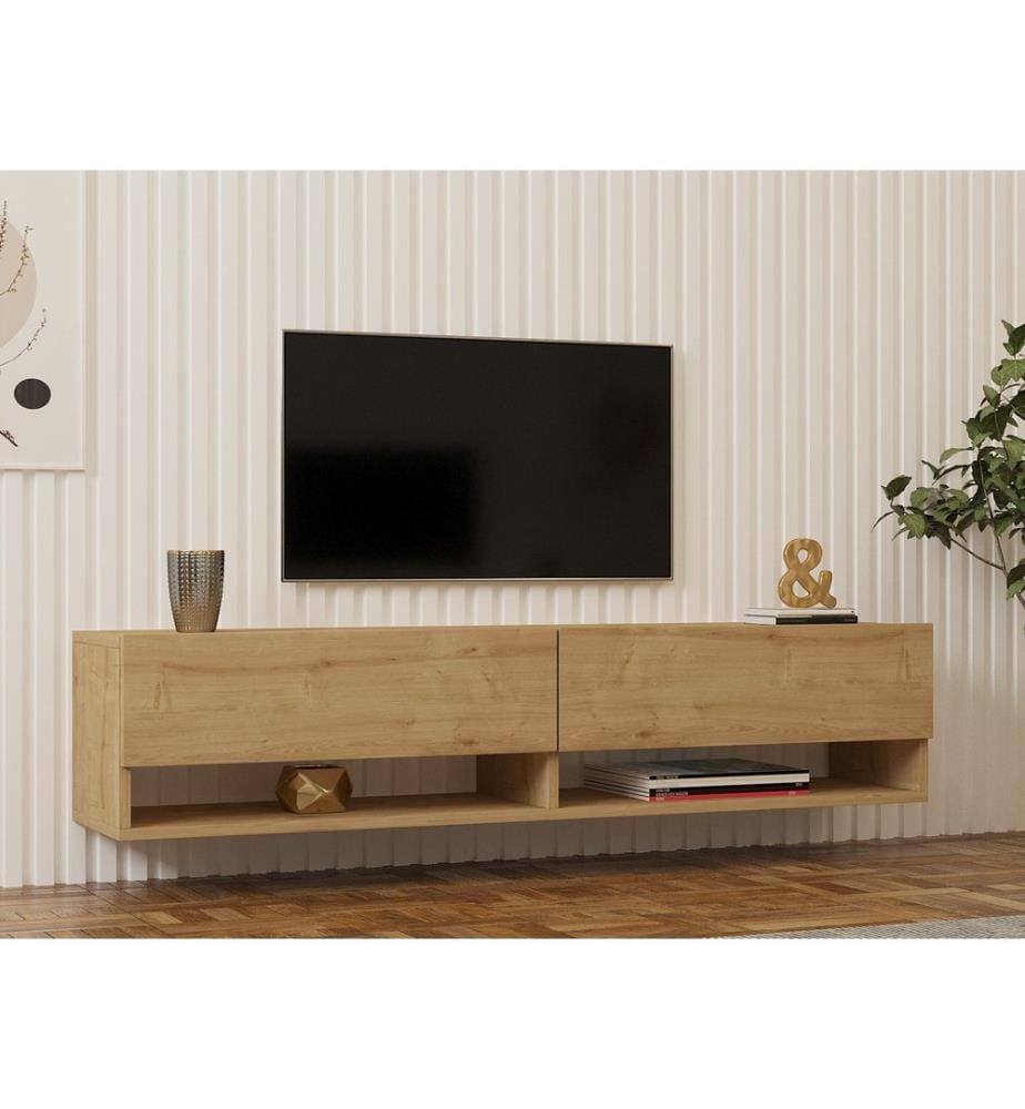Area Dello Zaffiro, Armadi Tv, 31X141X30 cm, Piastra Di Particelle Con Rivestimento A Melamina