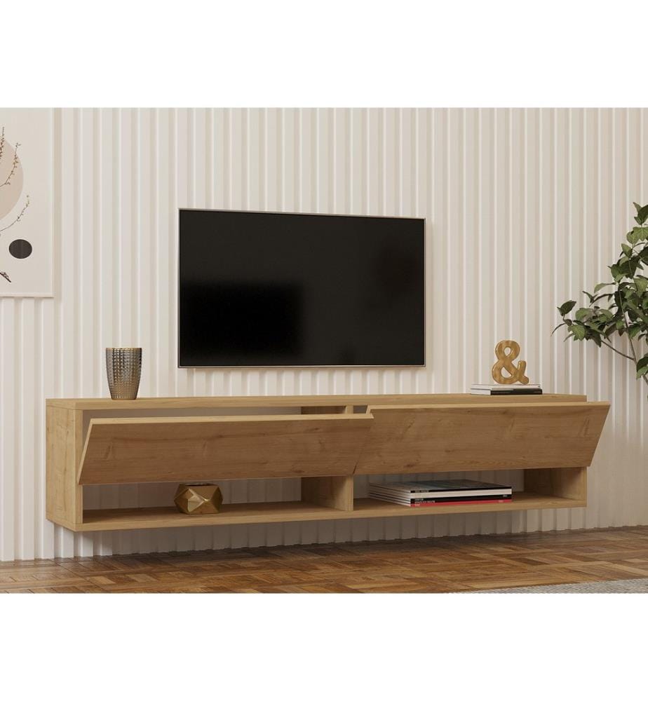 Area Dello Zaffiro, Armadi Tv, 31X141X30 cm, Piastra Di Particelle Con Rivestimento A Melamina