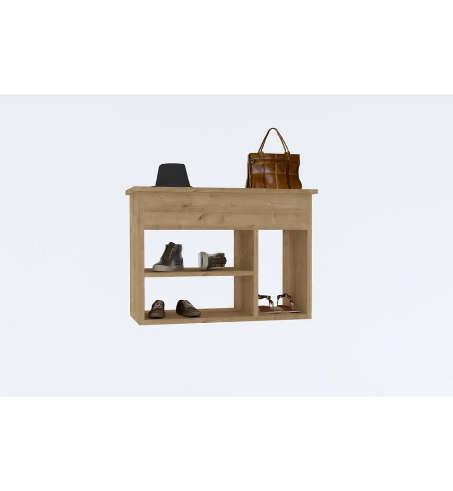 Shoe Cabinet, Oak, Melamine Coated Particle Board