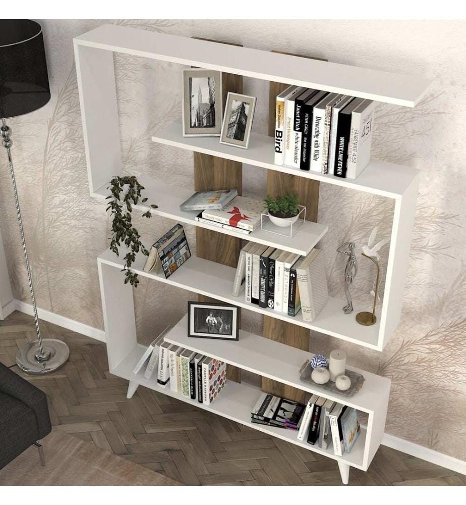 Bookshelf, WhiteWalnut, Melamine Coated Particle Board