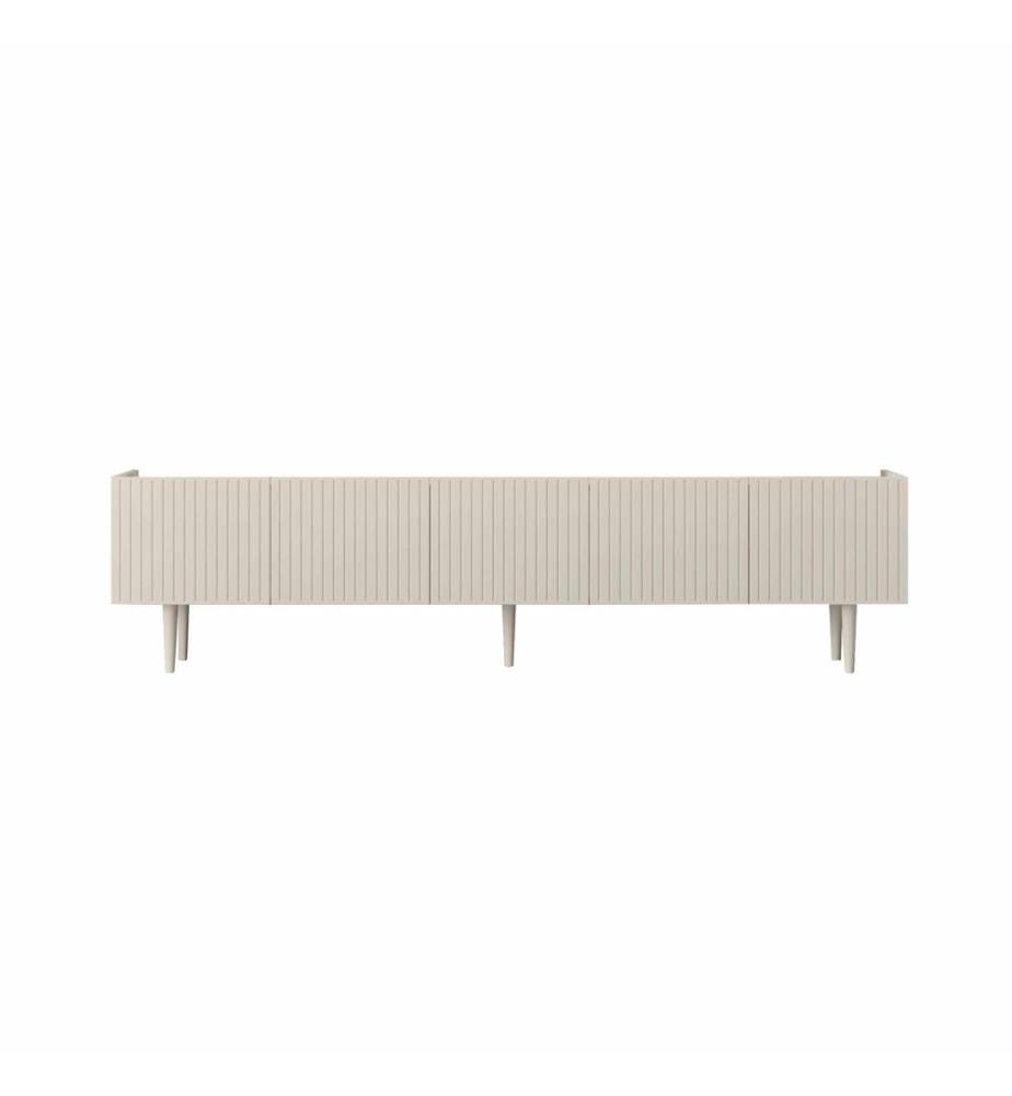 Meuble TV, MDF 100 % stratifié, grès