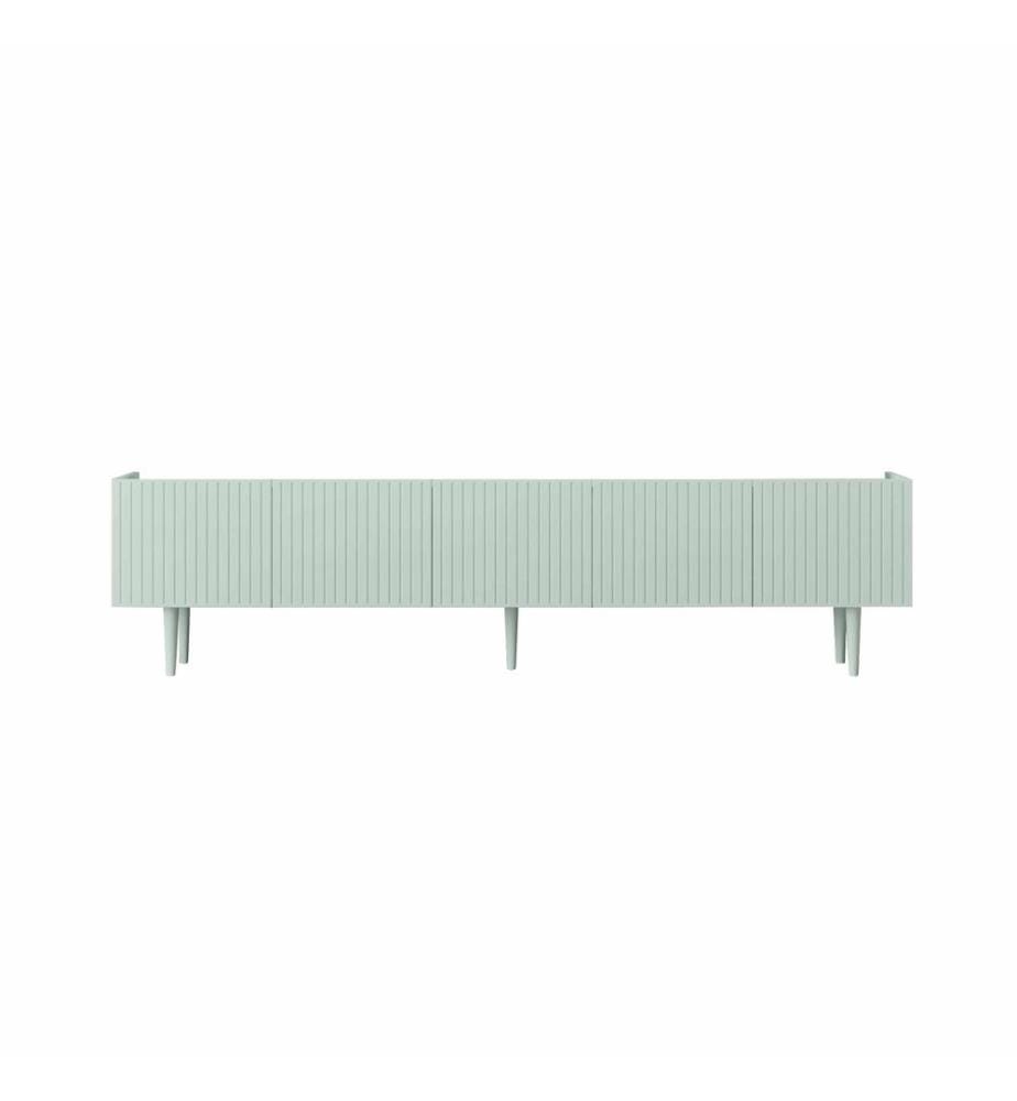 Meuble TV, MDF 100 % stratifié, couleur menthe