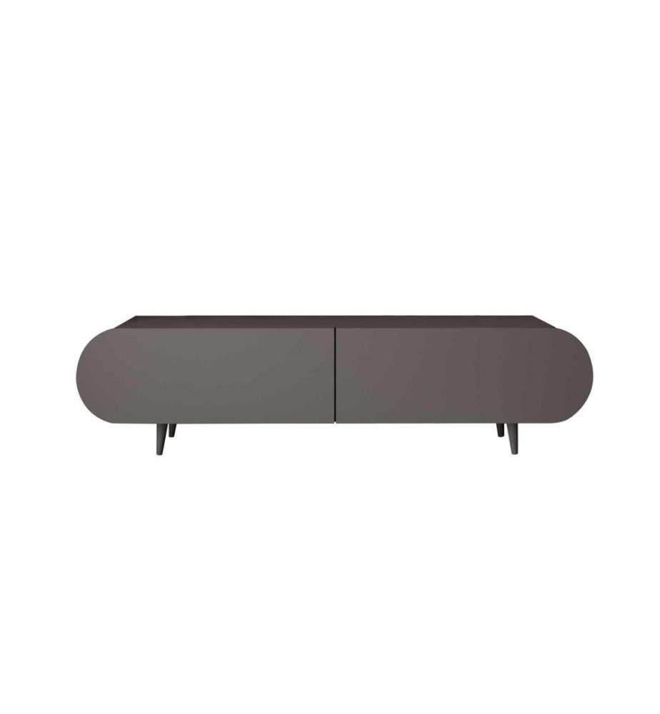 TV-Ständer, 100 % laminierte MDF-Platte, Grau