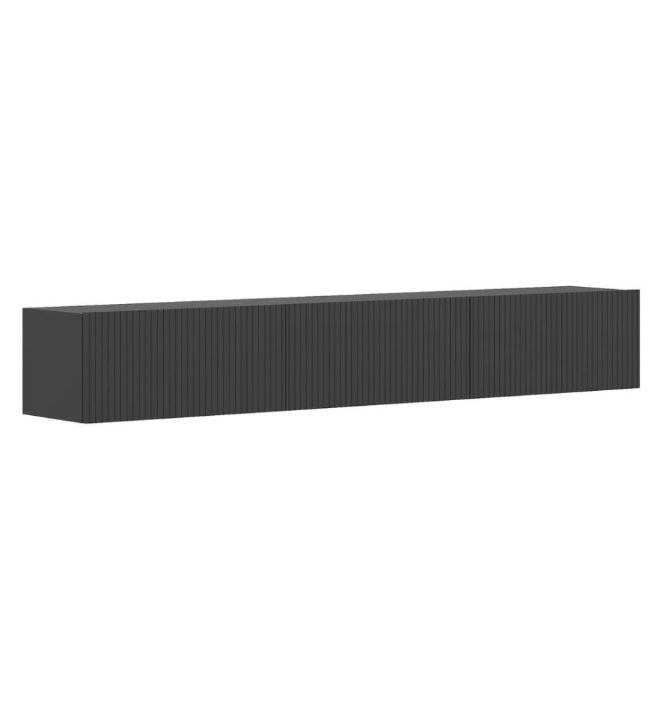 Meuble TV, panneau de particules 100 % mélaminé, anthracite