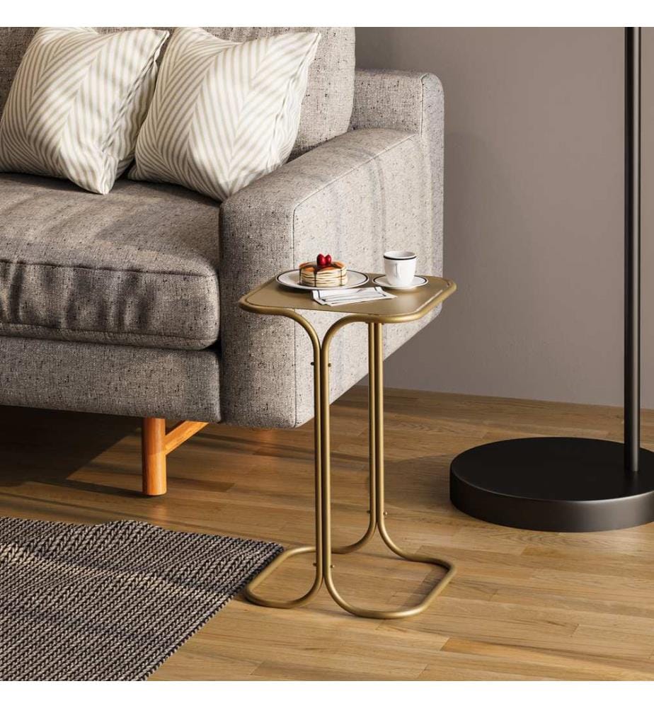 Couchtisch, Gold, Metall