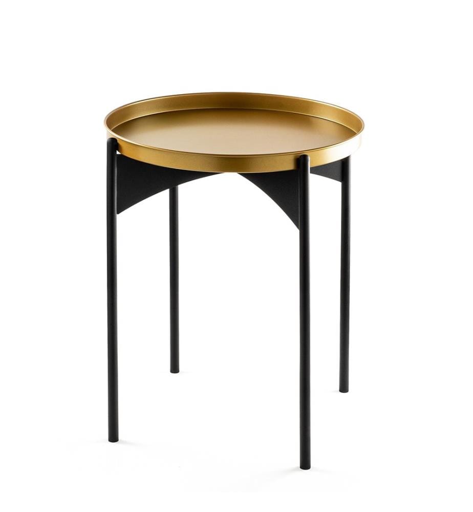 Tavolino da caffè, Nero, Oro, Metallo