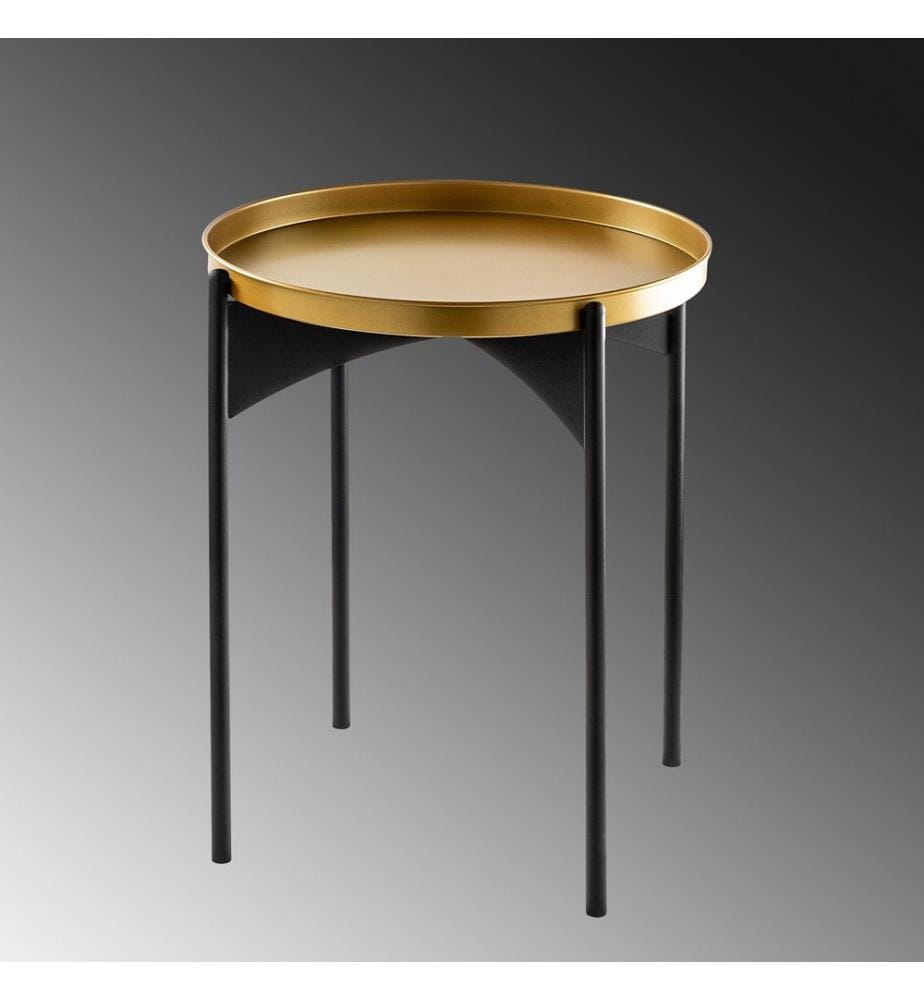 Tavolino da caffè, Nero, Oro, Metallo
