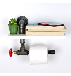 Weiss, Toilettenpapierhalter, 14X30X22 cm, MDF