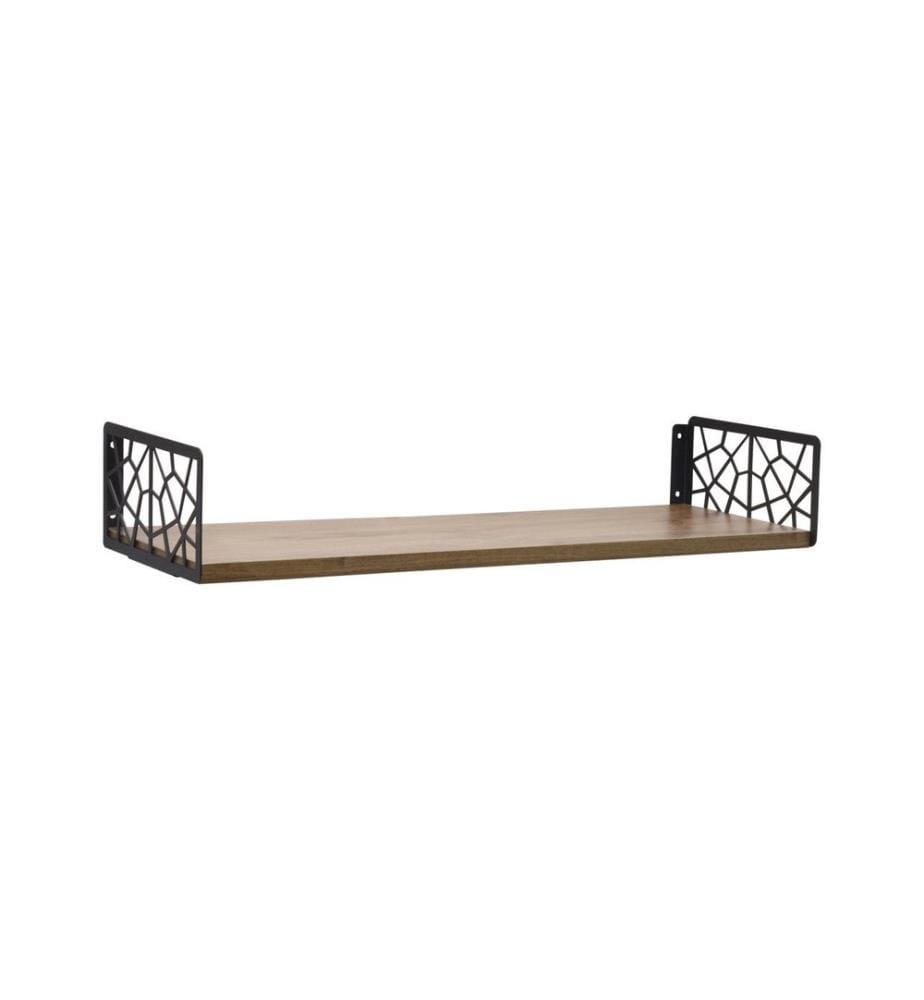 Braun,Schwarz, Wandregale, 20X60X14 cm, Melaminbeschichtete Partikelplatte