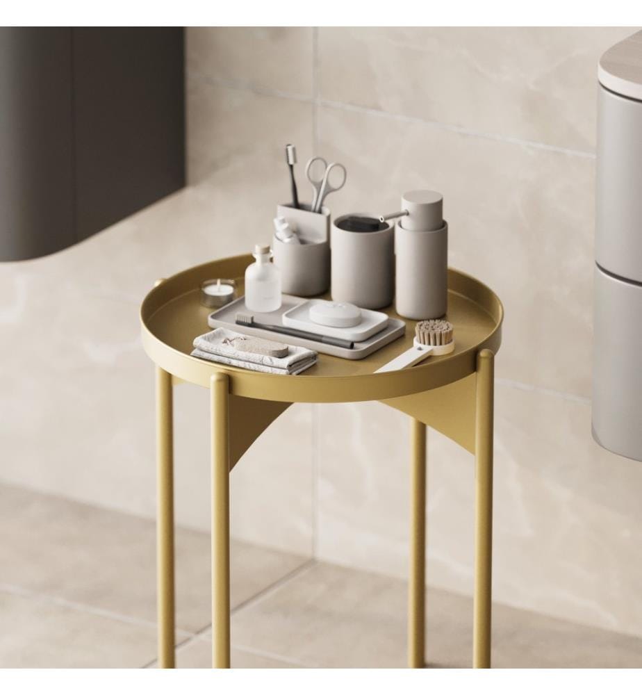 Couchtisch, Gold, Metall