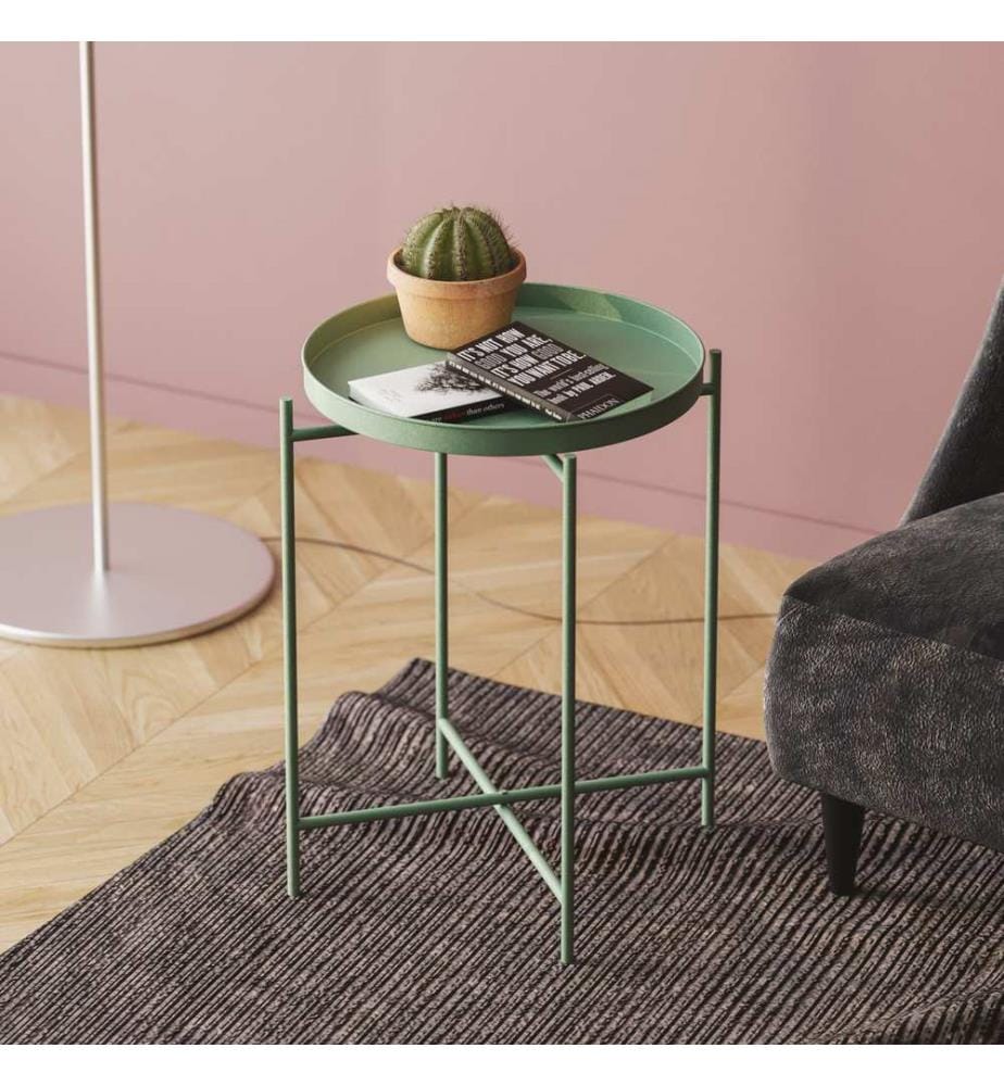 Table à café, Vert, Métal